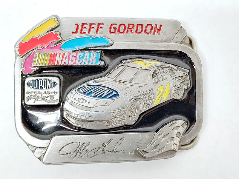 1995 Jeff Gordon #24 Nascar Dupont Enamel Racing Belt Buckle