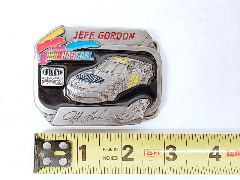 1995 Jeff Gordon #24 Nascar Dupont Enamel Racing Belt Buckle
