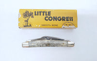 New Parker Brothers K-298 Little Congress Smooth Bone Pocket Knife - Hers and His Treasures