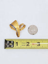 18K Gold White and Yellow Gold Textured Brooch Pin - Hers and His Treasures