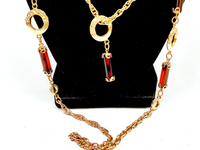 1975 Sarah Coventry Emberwood Chain Link 32" Necklace - Hers and His Treasures