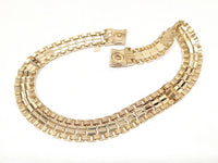 1959 Sarah Coventry Turn-A-Bout Reversible Snap Closure Necklace - Hers and His Treasures