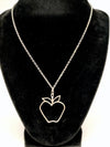 1975 Sarah Coventry Big Apple Silver Tone Necklace - Hers and His Treasures