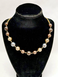 1974 Sarah Coventry Umber Tones 20" Necklace - Hers and His Treasures