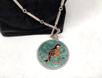 1977 Sarah Coventry Spring Song Bird 28" Necklace - Hers and His Treasures
