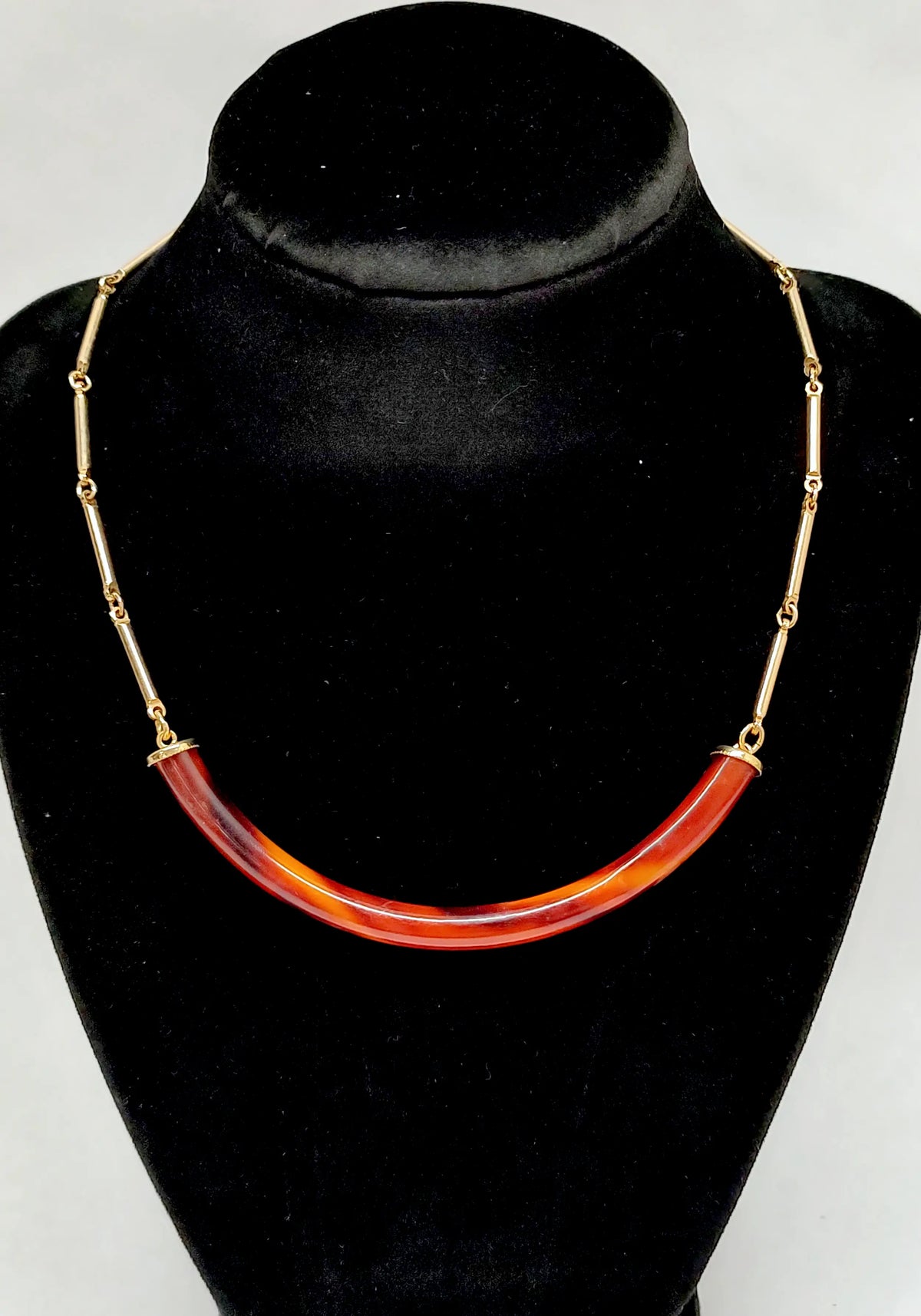1978 Sarah Coventry Carmel Twist 16" Necklace - Hers and His Treasures