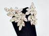 Large Weiss Signed Prong Set Clear Crystal Rhinestone Clip-On Earrings - Hers and His Treasures