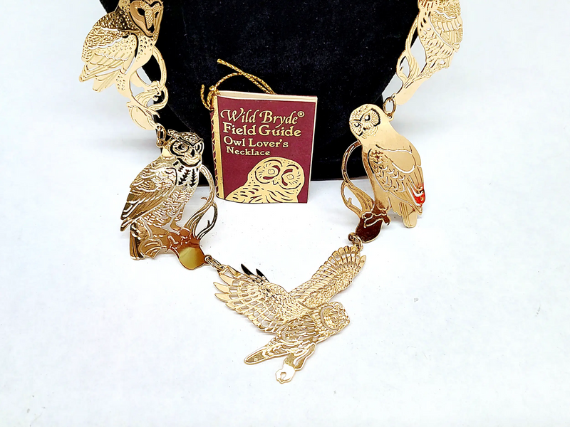 1996 Wild Bryde Field Guide Owl Lover's Necklace - Hers and His Treasures