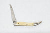 New 2001 Case XX 610094 White Jigged Bone Medium Toothpick Pocket Knife - Hers and His Treasures