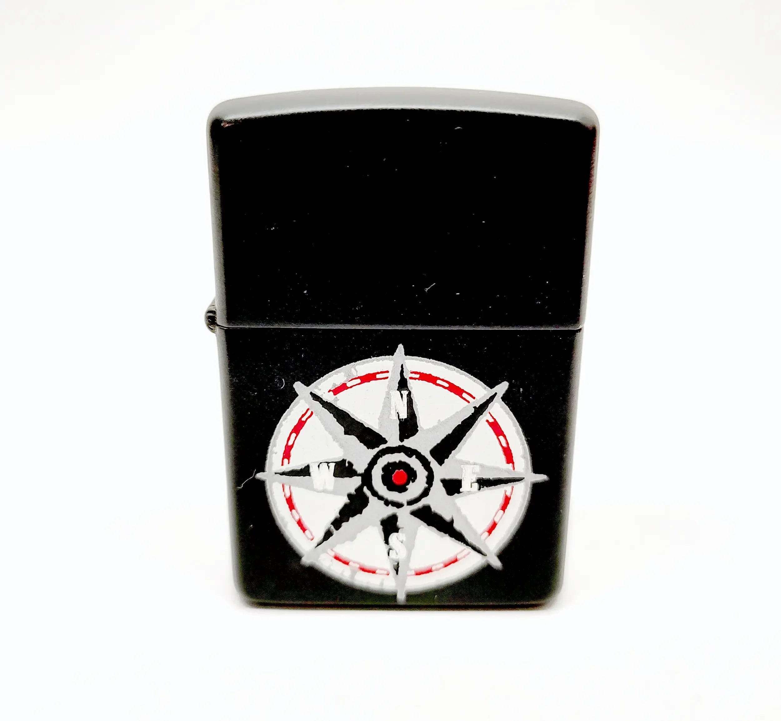 New XIV 1998 Marlboro Compass Black Matte Zippo Lighter | USA