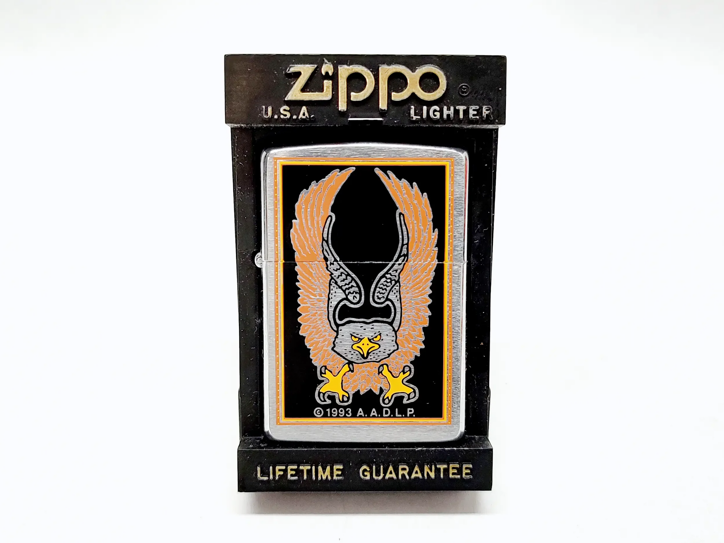 New 1994 A.A.D.L.P. Eagle Zippo Windproof Lighter – Hers and New 1994 A.A.D.L.P. Eagle Zippo Windproof Lighter – Hers and
