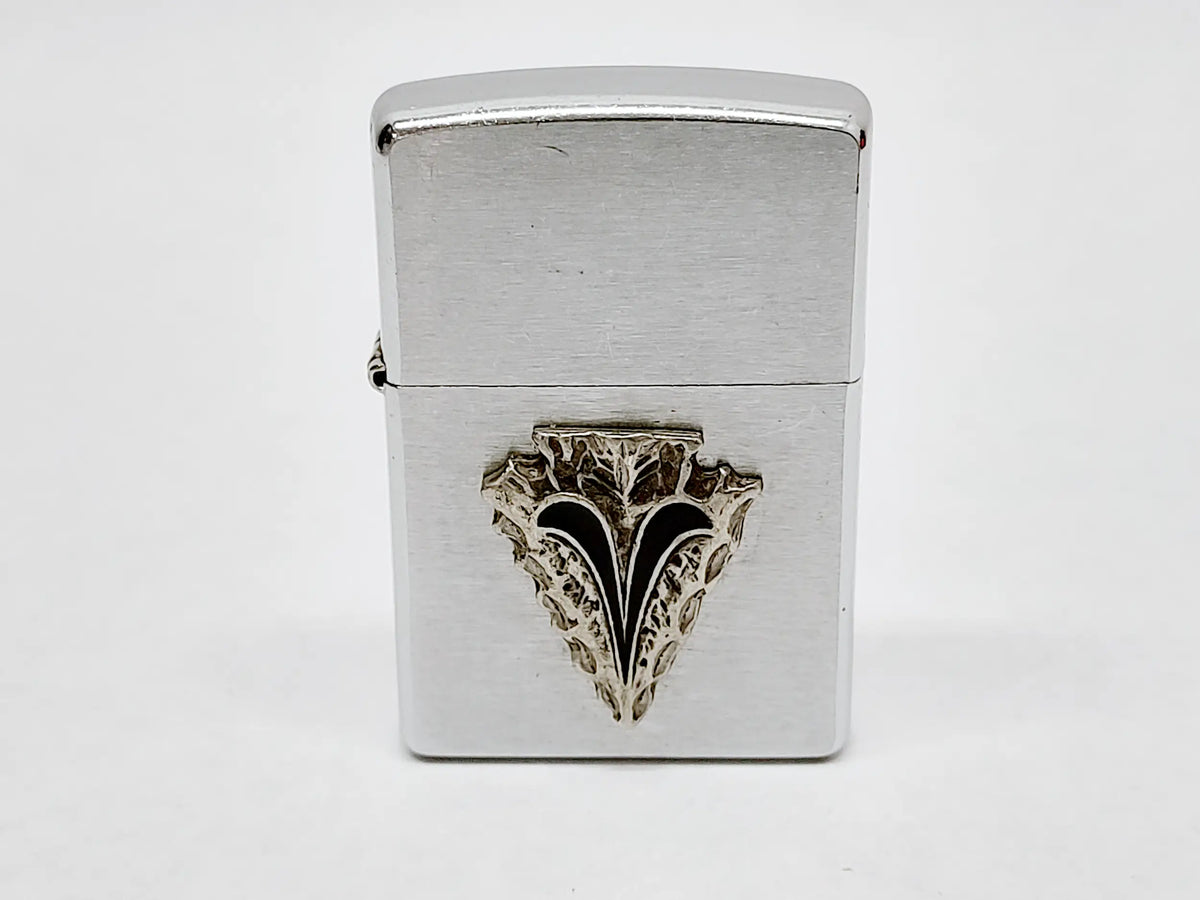 2002 Arrowhead Brushed Chrome Zippo Lighter  - Hers and His Treasures