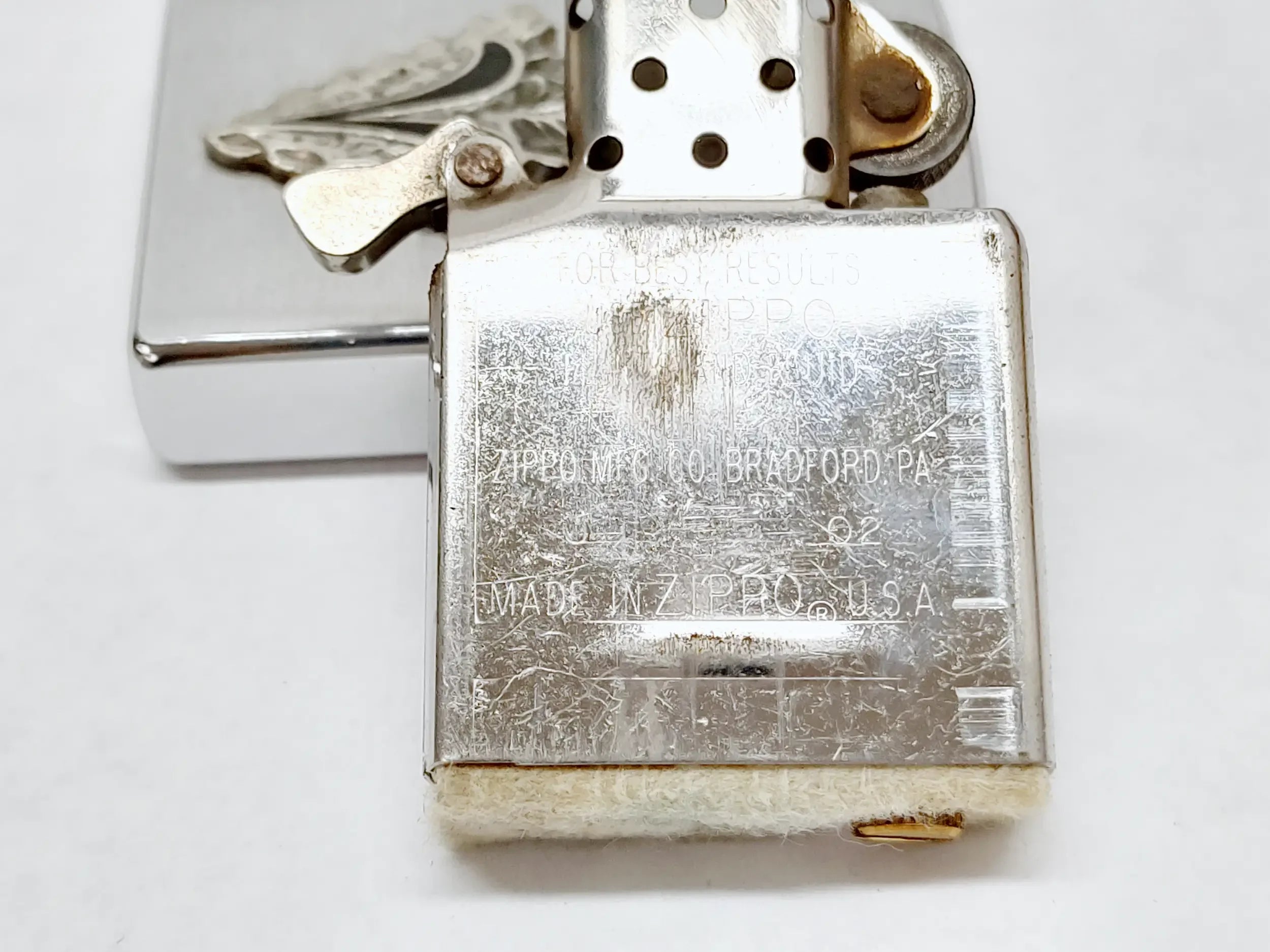 ZIPPO ジッポー スターリングシルバー 純銀 ハンマーストーン 2002 ZIPPO ジッポー スターリングシルバー 純銀 ハンマーストーン 2002