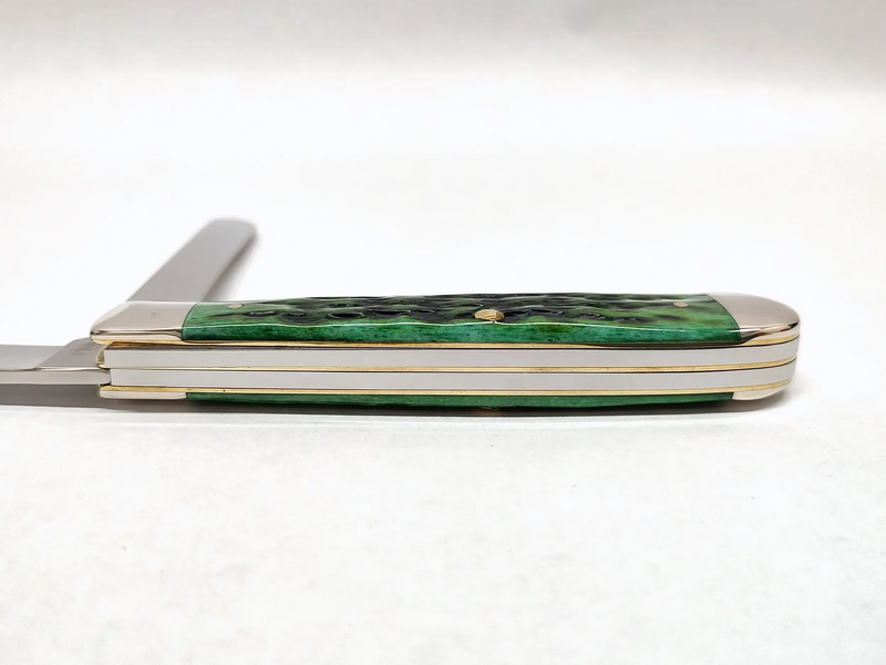 2010 Case XX 6254 Bermuda Green Bone Trapper Pocket Knife - Hers and His Treasures