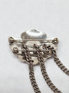 1947 Monet Silver Tone Chain Convertible Double Brooch Pin - Hers and His Treasures