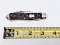1987 Winchester W15 2857 Bone Teardrop Jack Pocket Knife - Hers and His Treasures