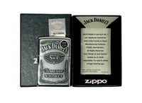 2026 Jack Daniel's Label Emblem High Polished Chrome Zippo Lighter - Hers and His Treasures