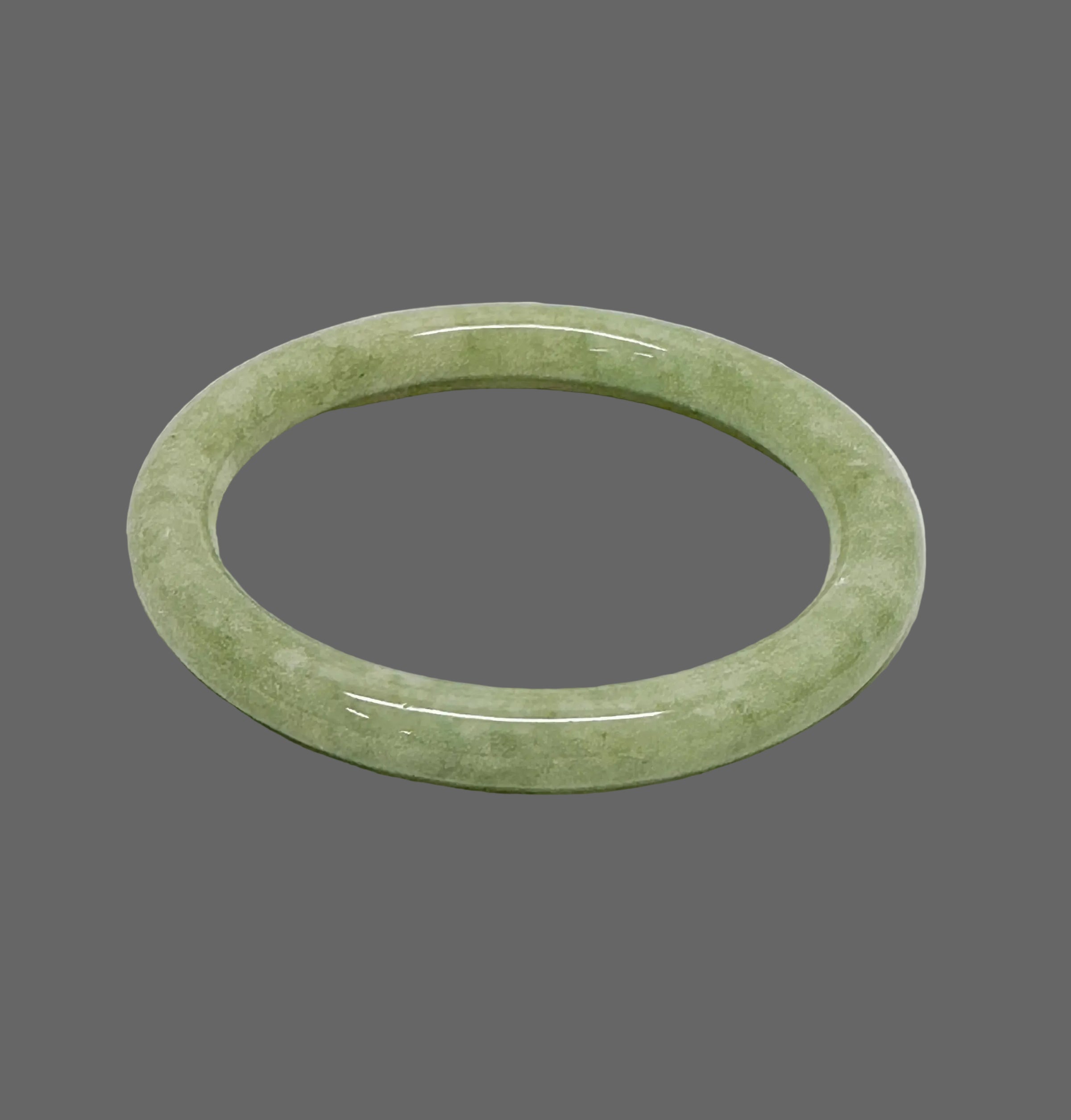 Natural Jadeite Jade Bangle Bracelet - Hers and His Treasures