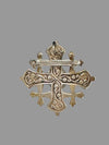Jerusalem Crusaders Cross 900 Silver Brooch Pendant - Hers and His Treasures