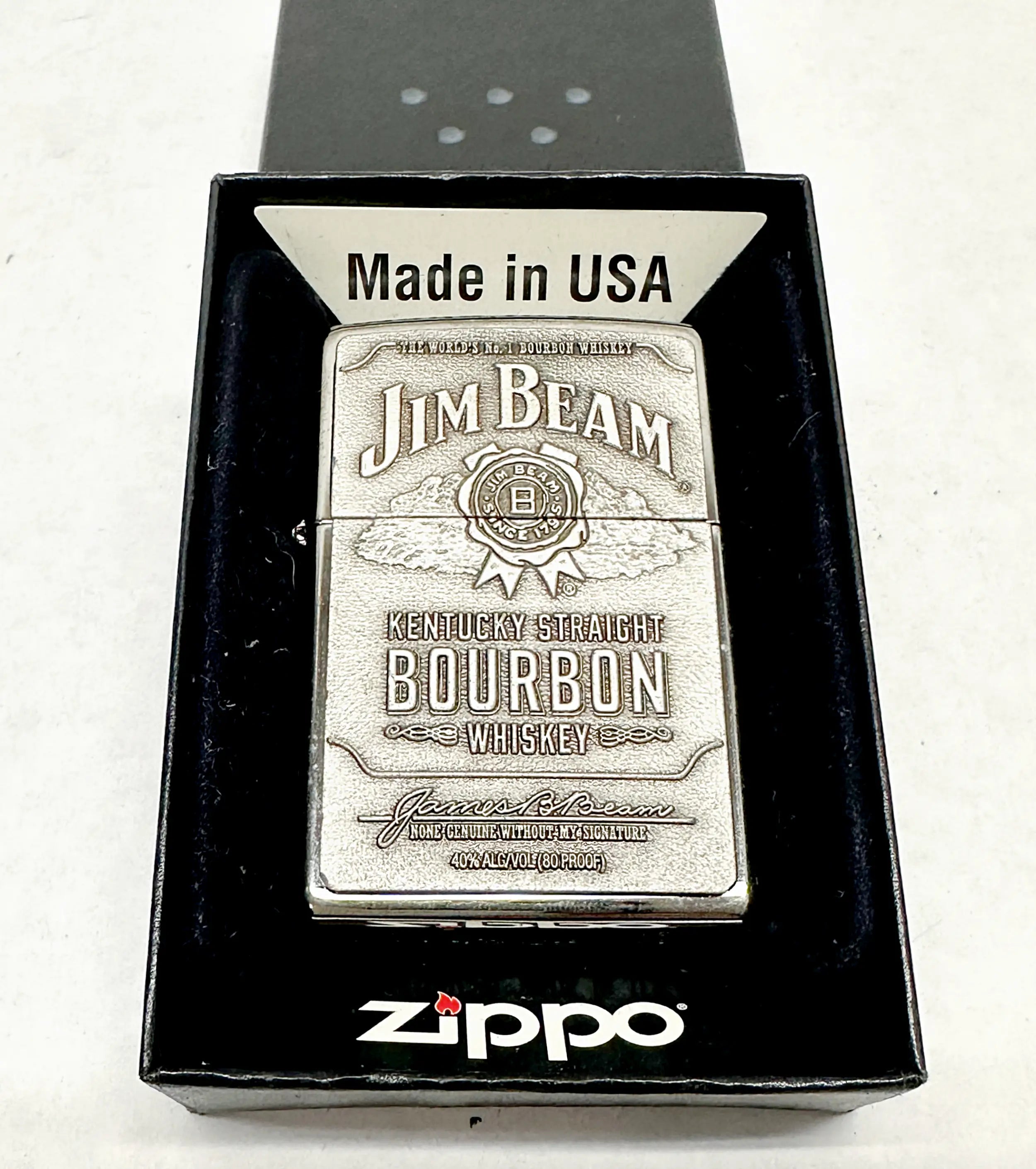 2016 Jim Beam Kentucky Straight Bourbon Whiskey Zippo Lighter