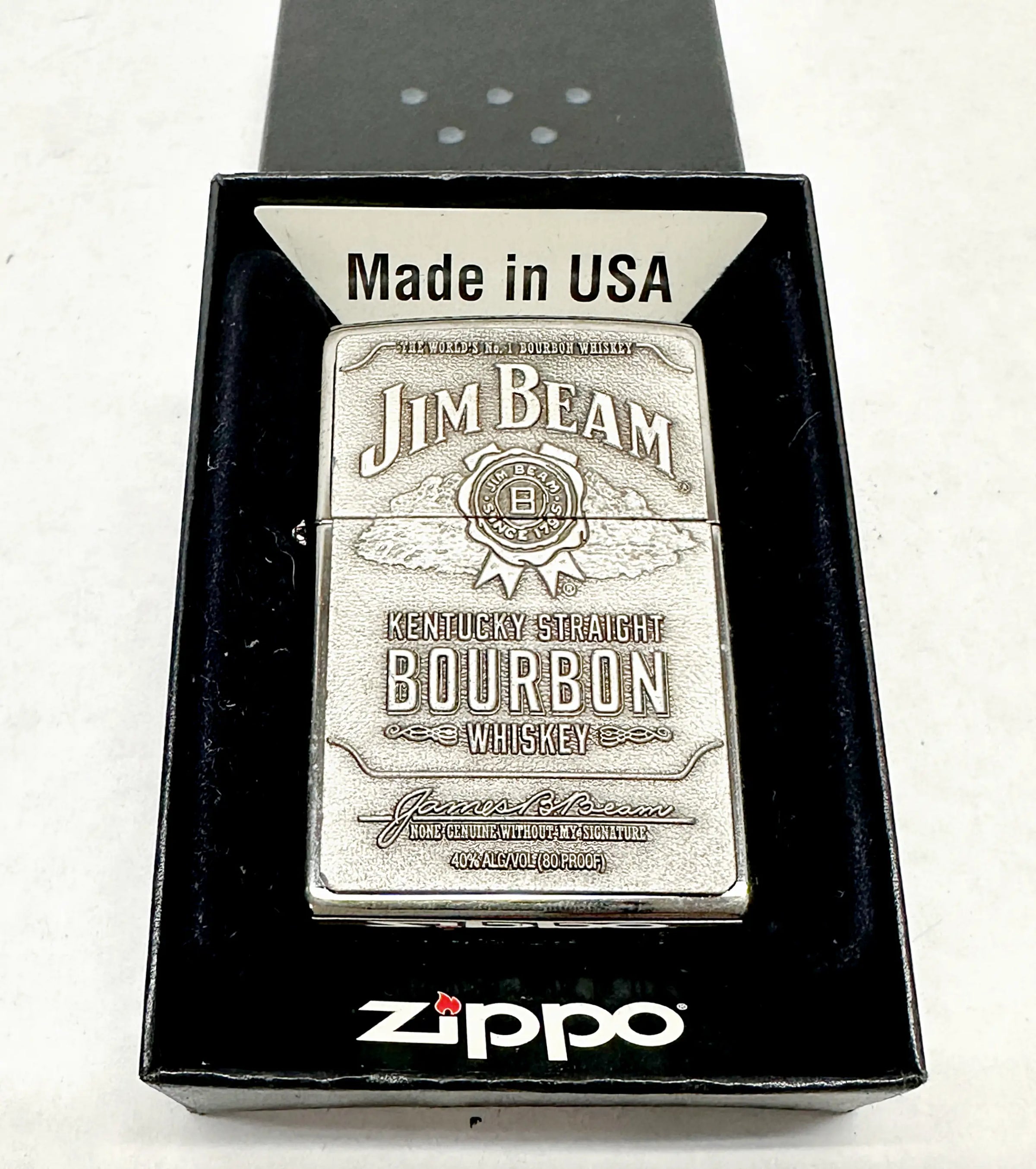 2016 Jim Beam Kentucky Straight Bourbon Whiskey Zippo Lighter - Hers and His Treasures
