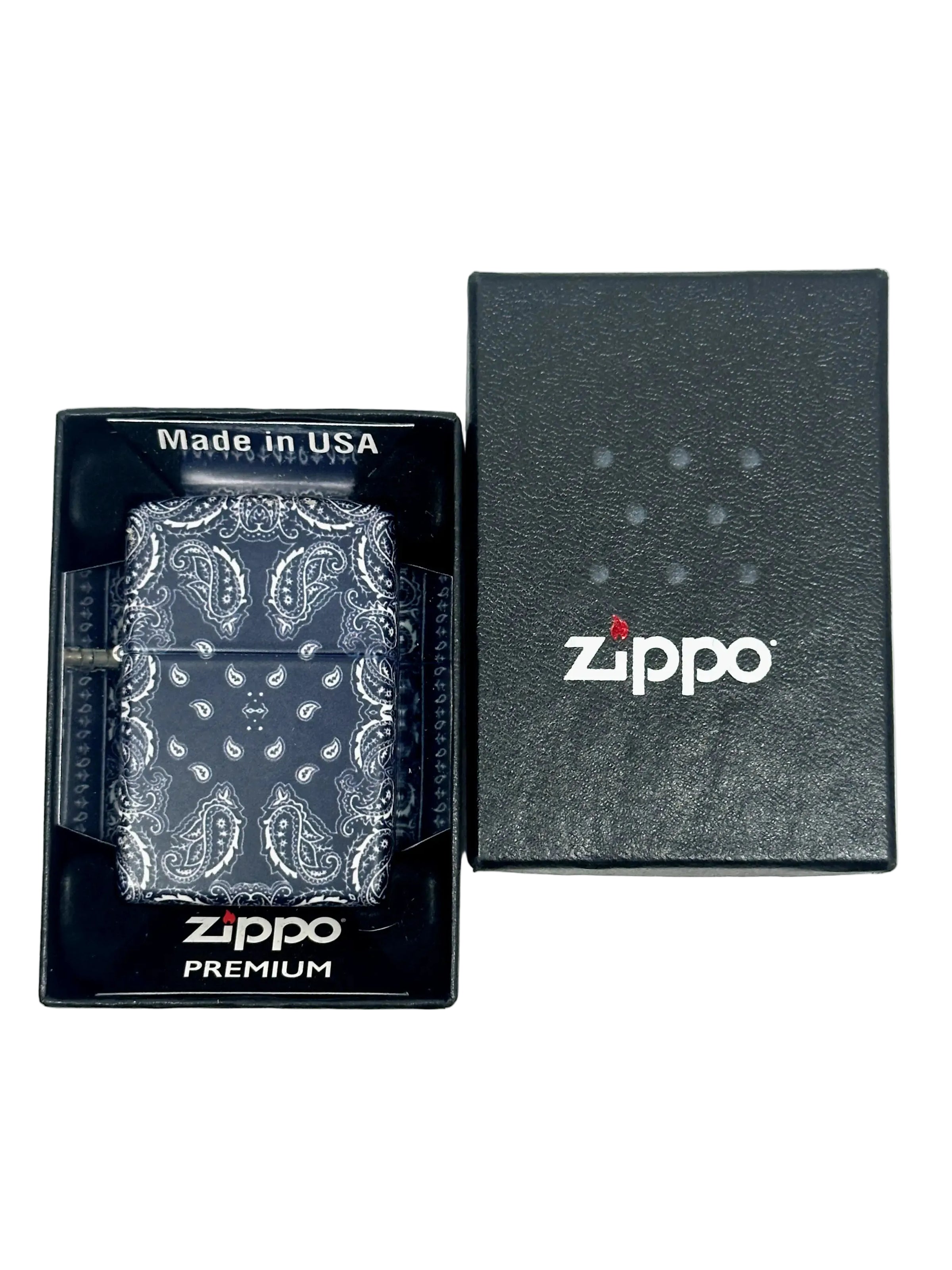 2024 Marlboro 70th Anniversary Altria Navy Bandana Design Zippo Lighter - Hers and His Treasures