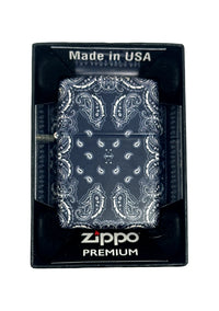 2024 Marlboro 70th Anniversary Altria Navy Bandana Design Zippo Lighter - Hers and His Treasures