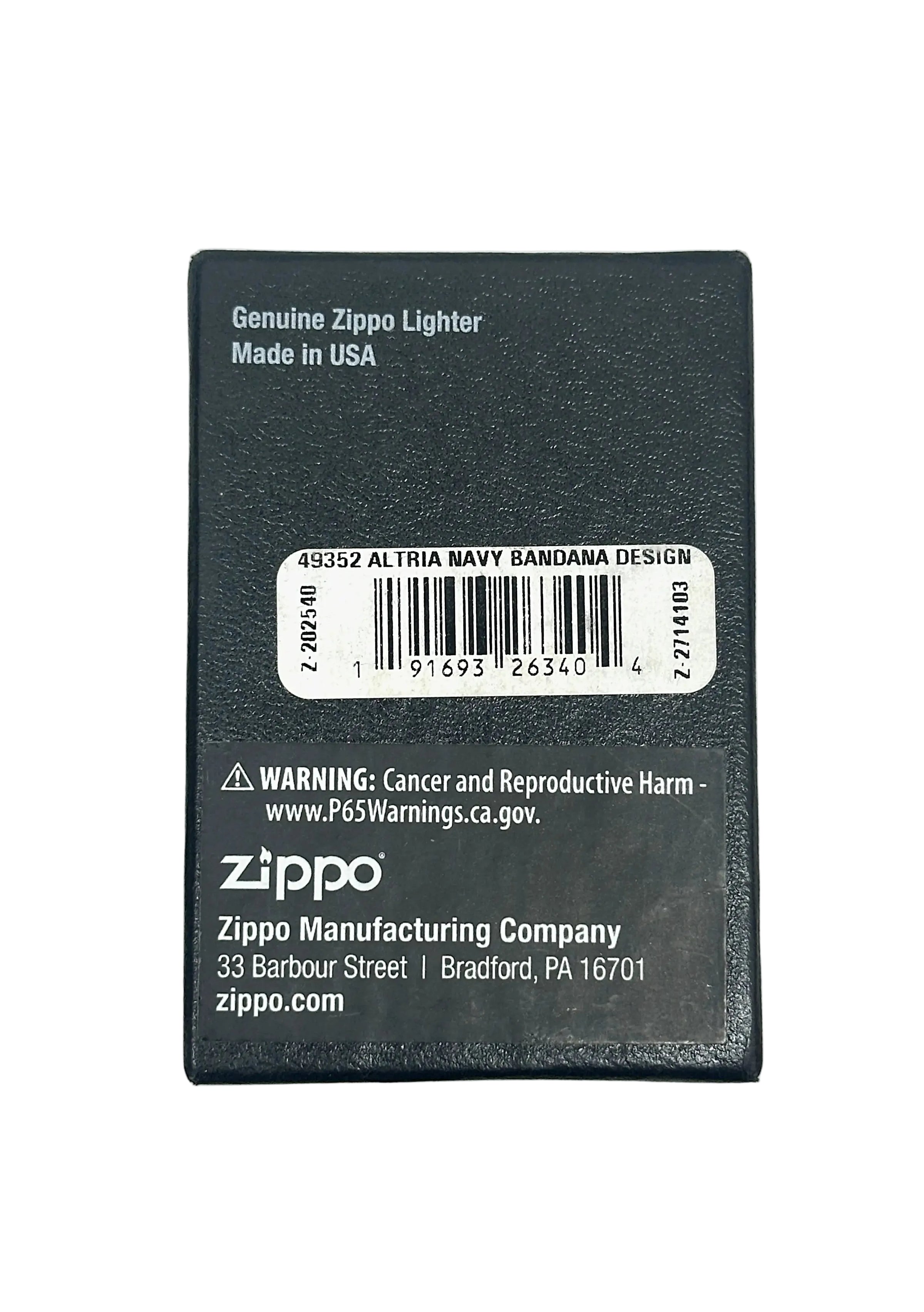 2024 Marlboro 70th Anniversary Altria Navy Bandana Design Zippo Lighter - Hers and His Treasures