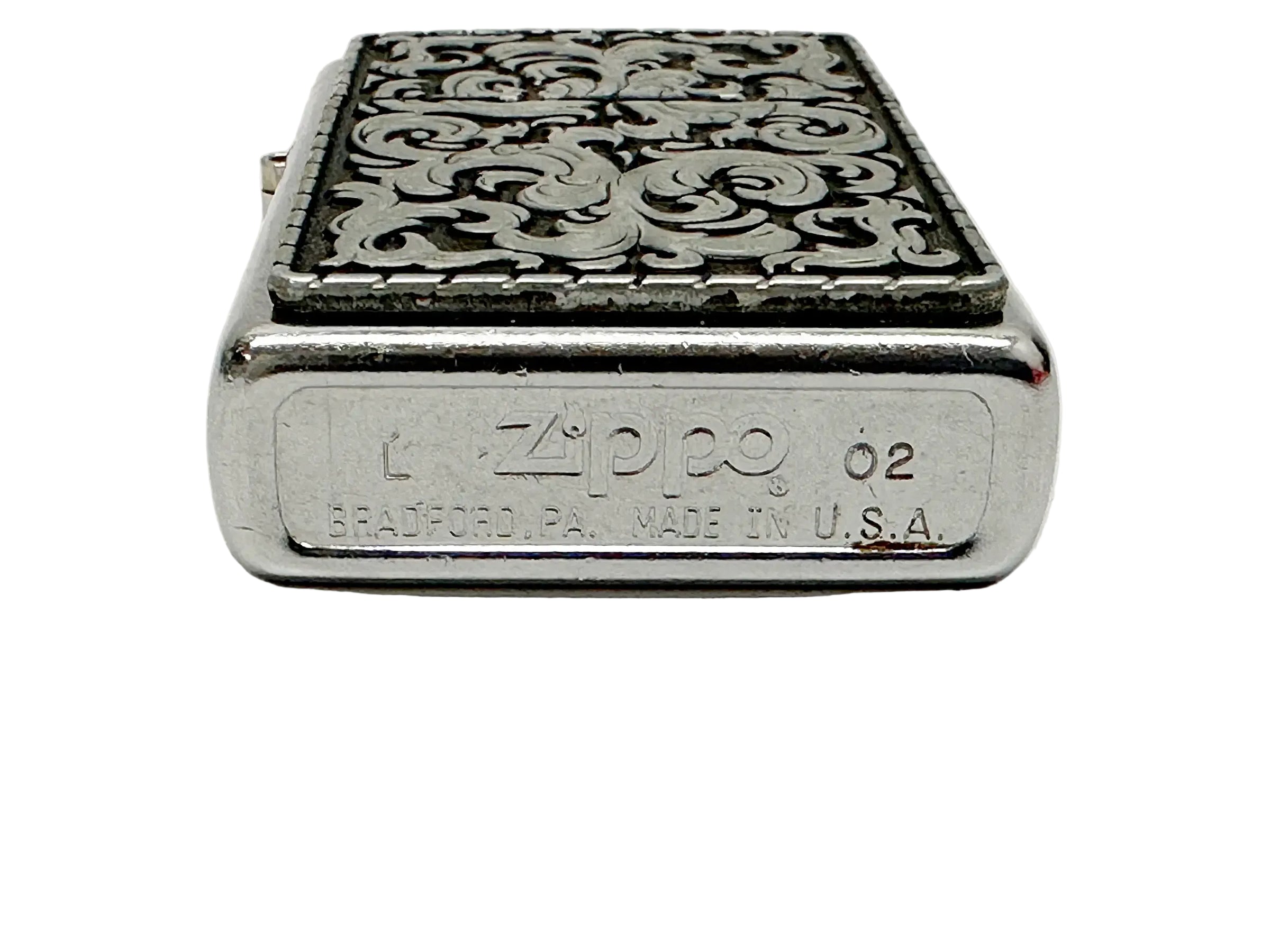2002 Marlboro Storming Scroll Zippo Lighter - Hers and His Treasures