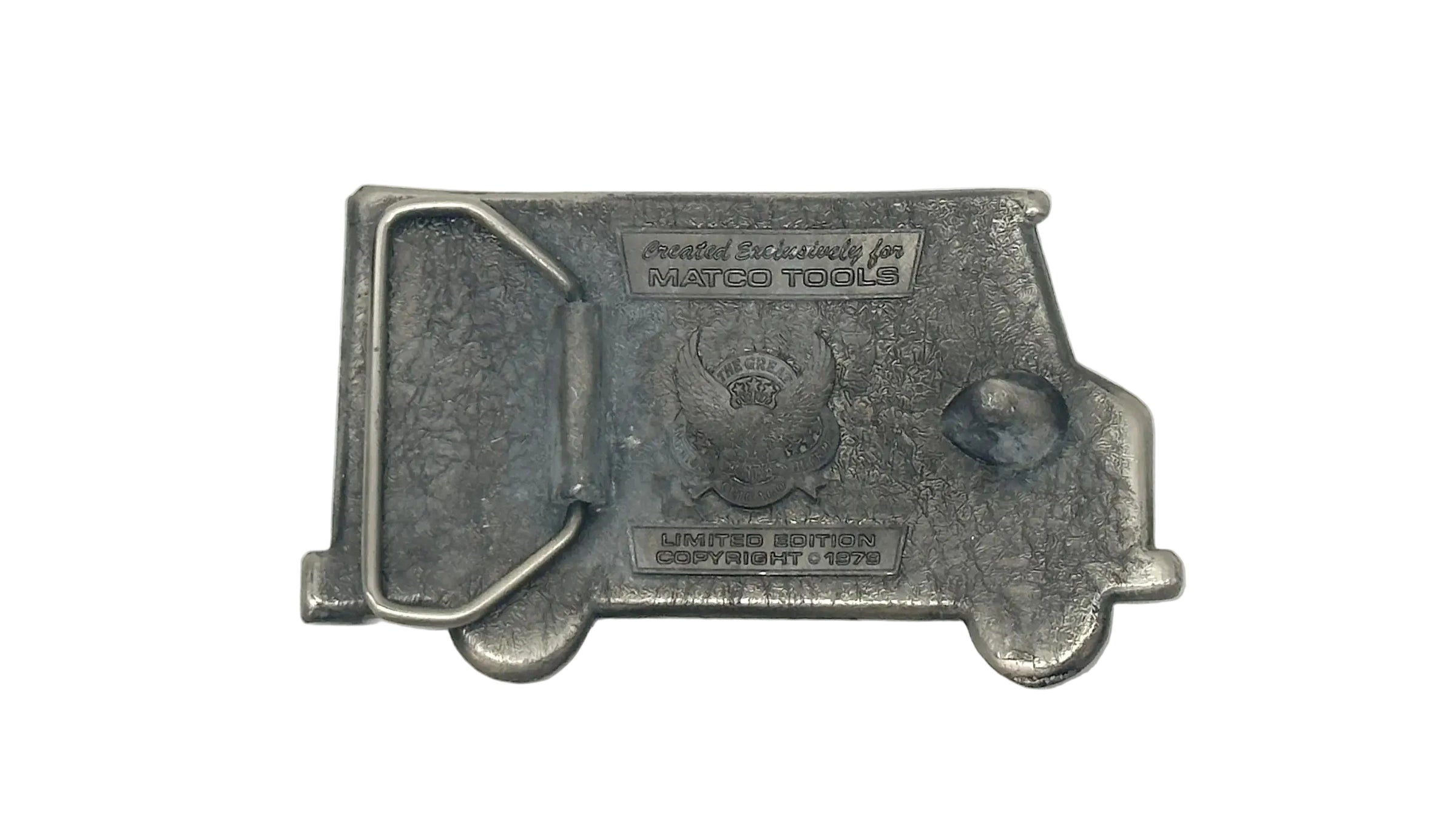 1979 Matco Tool Limited Edition Tool Truck Pewter Belt Buckle - Hers and His Treasures