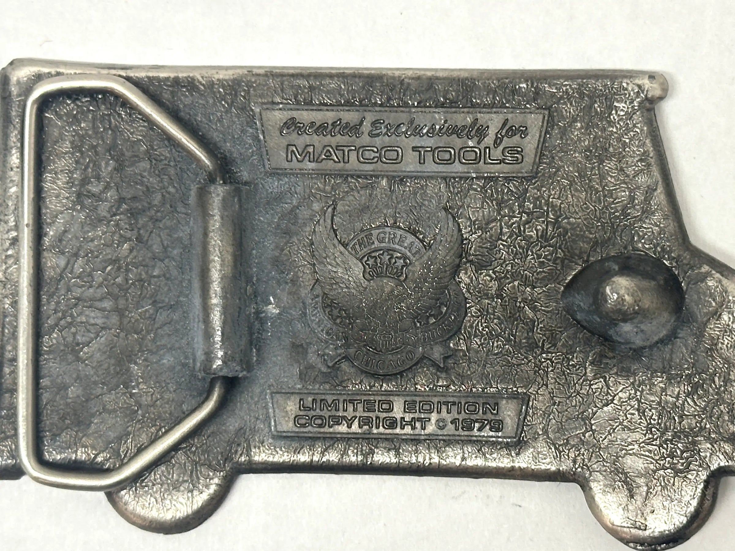 1979 Matco Tool Limited Edition Tool Truck Pewter Belt Buckle - Hers and His Treasures