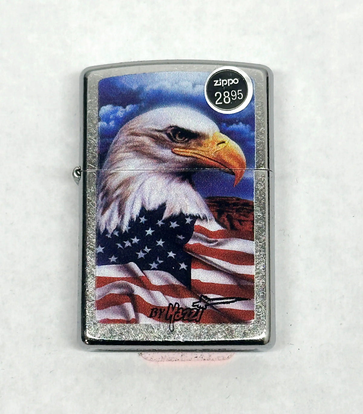2025 Mazzi Freedom Watch American Flag and Eagle 24764 Zippo Lighter - Hers and His Treasures