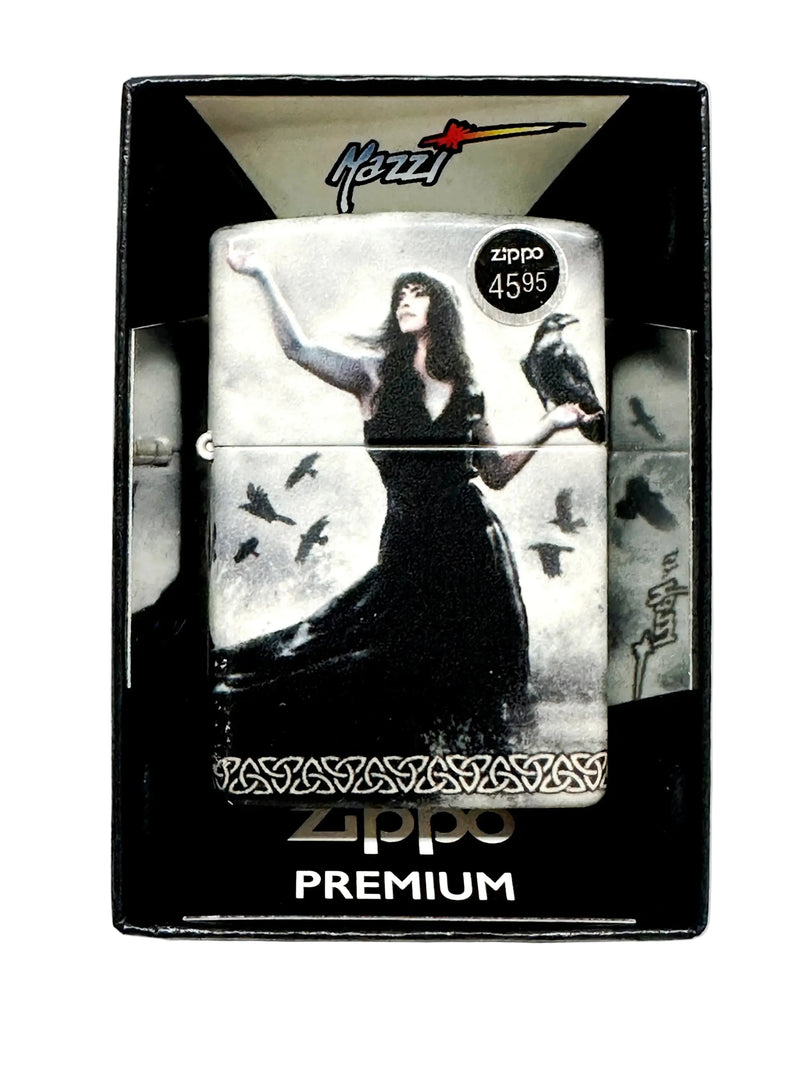 2023 MAZZI Raven Commander Design 48969 Zippo Premium Lighter - Hers and His Treasures