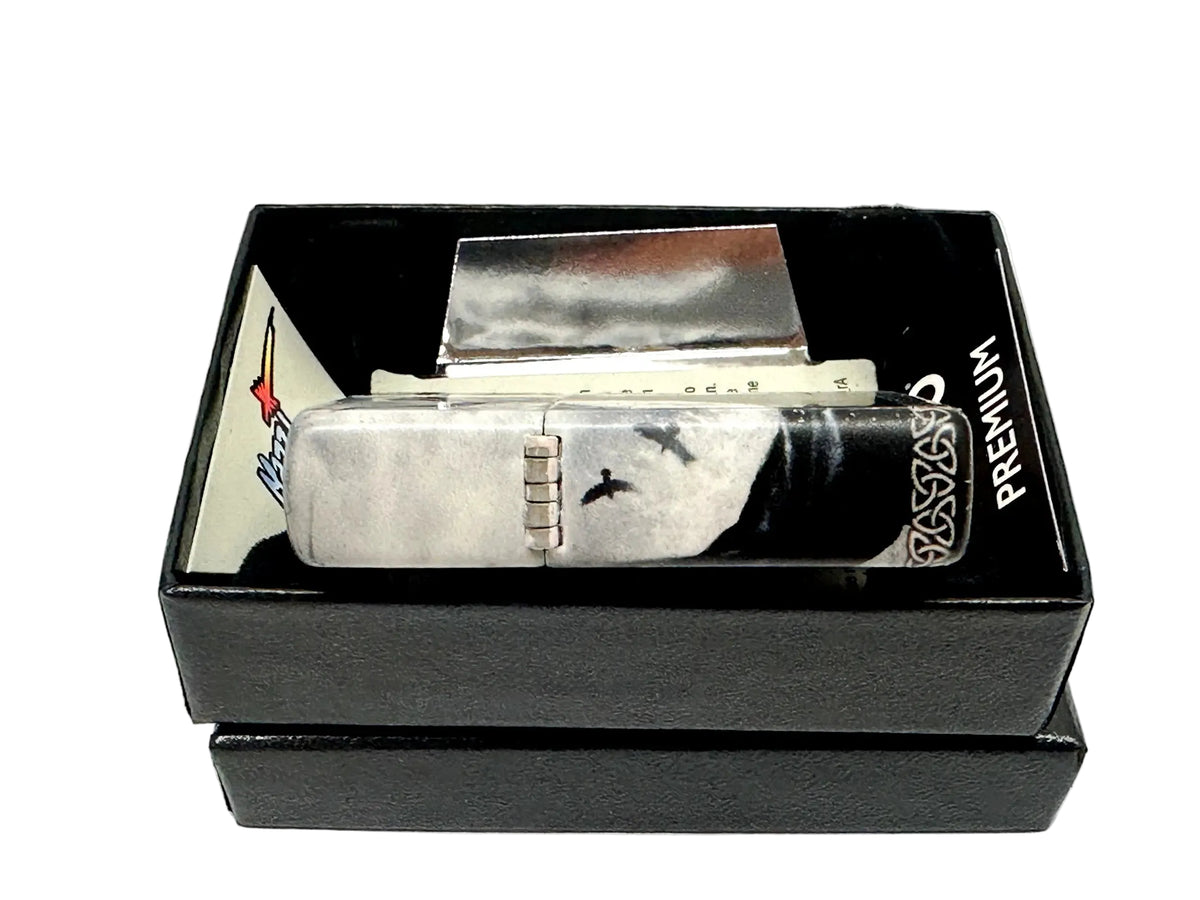 2023 MAZZI Raven Commander Design 48969 Zippo Premium Lighter - Hers and His Treasures