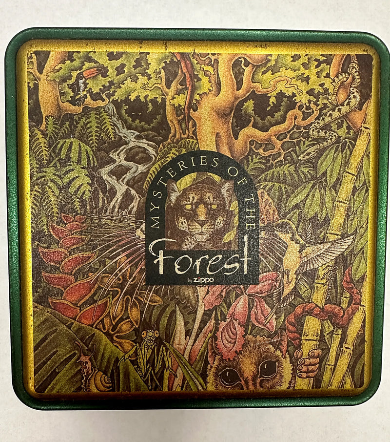 1995 Mysteries of the Forest Set of 4 Zippo Lighter Set - Hers and His Treasures