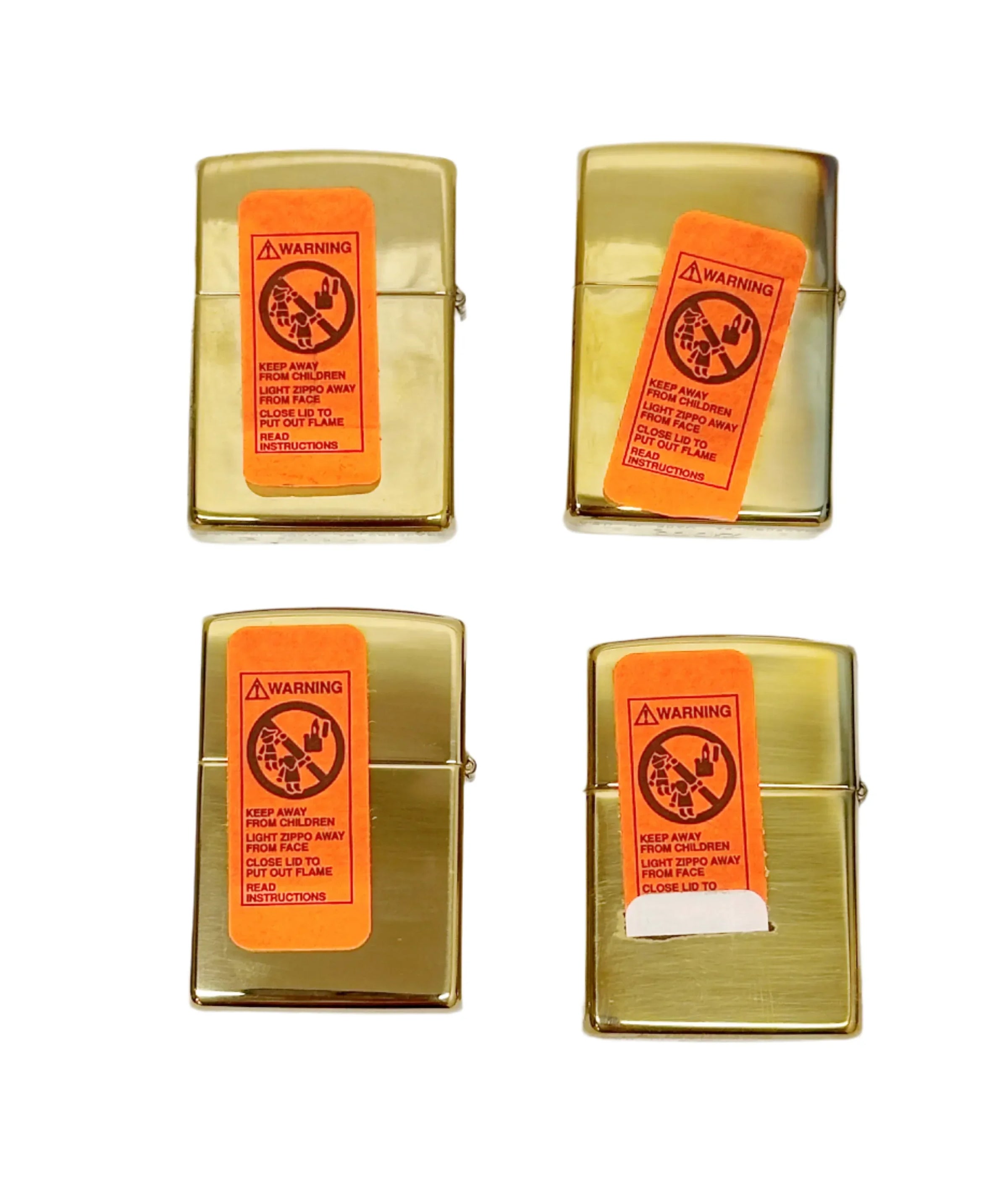 1995 Mysteries of the Forest Set of 4 Zippo Lighter Set - Hers and His Treasures