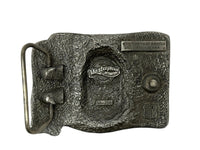 Native American Chief and American Flag Pewter Belt Buckle - Hers and His Treasures