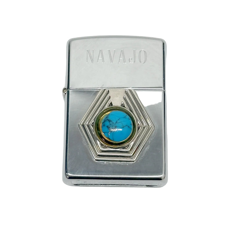 1998 Southwest Series Zuni Zippo Lighter - Hers and His Treasures