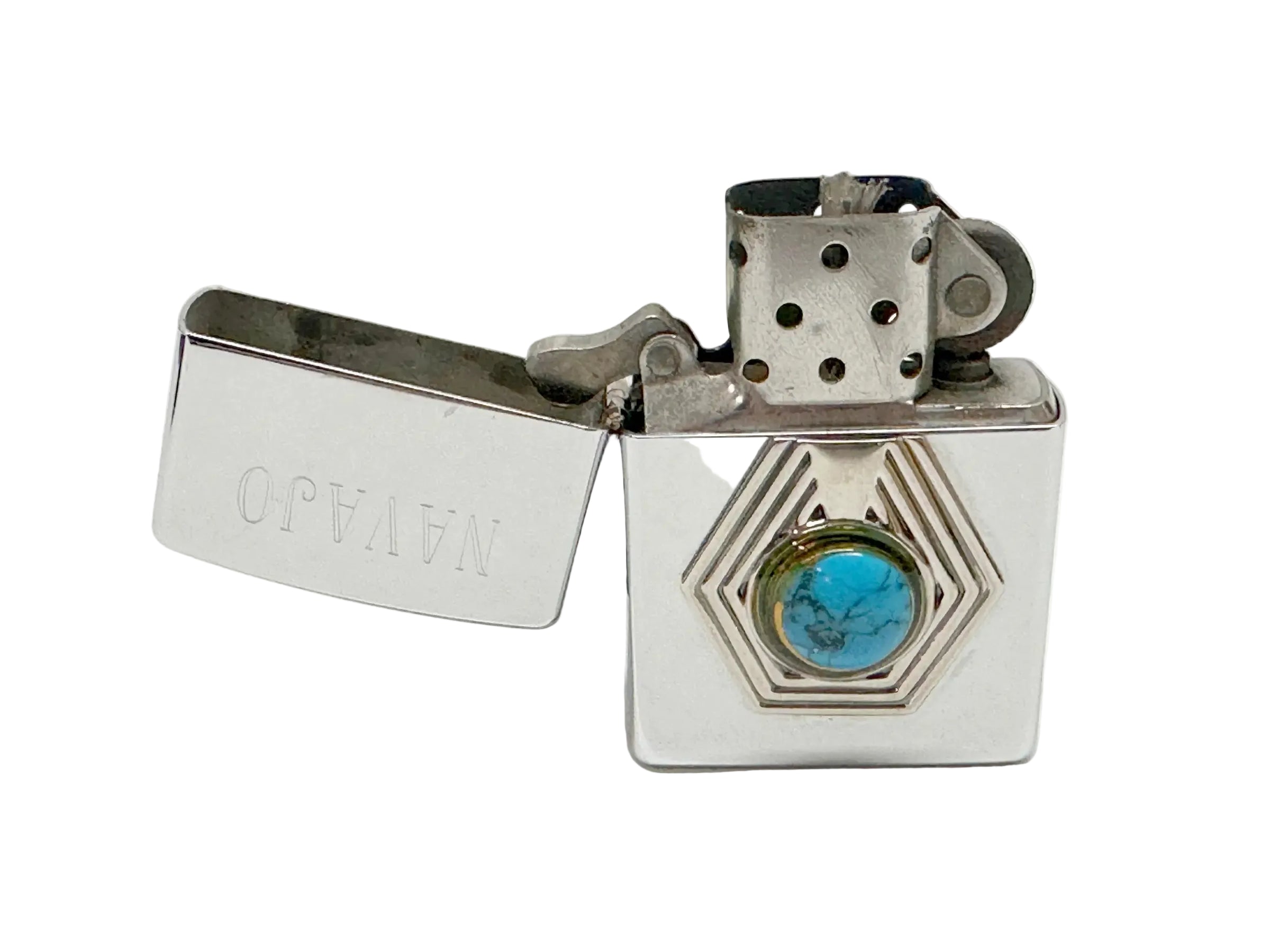 1998 Southwest Series Zuni Zippo Lighter - Hers and His Treasures
