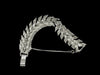 Pegasus Coro Silver Tone Leaf Chevron Link Bracelet - Hers and His Treasures