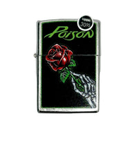 2025 Poison Rock Band Street Chrome Zippo Lighter - Hers and His Treasures
