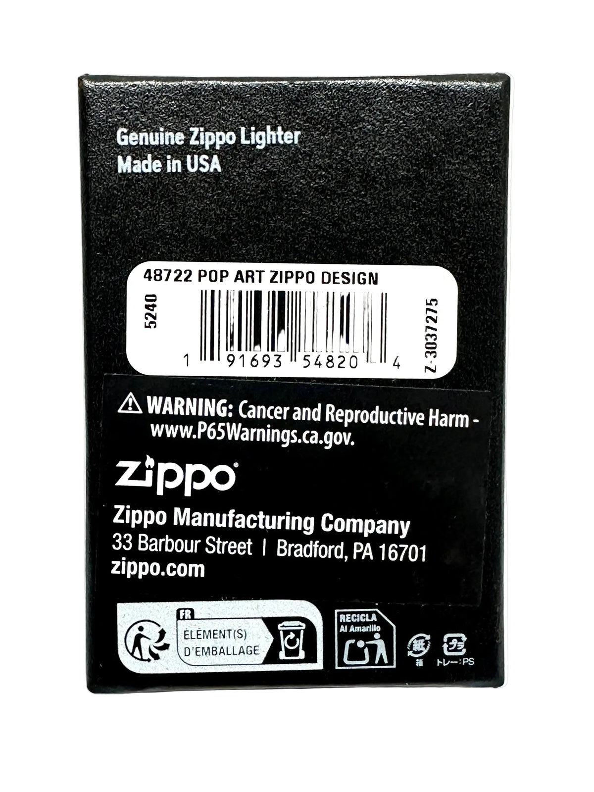 2025 Pop Art Design Sky Blue Matte Zippo Lighter - Hers and His Treasures