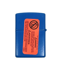 2025 Pop Art Design Sky Blue Matte Zippo Lighter - Hers and His Treasures