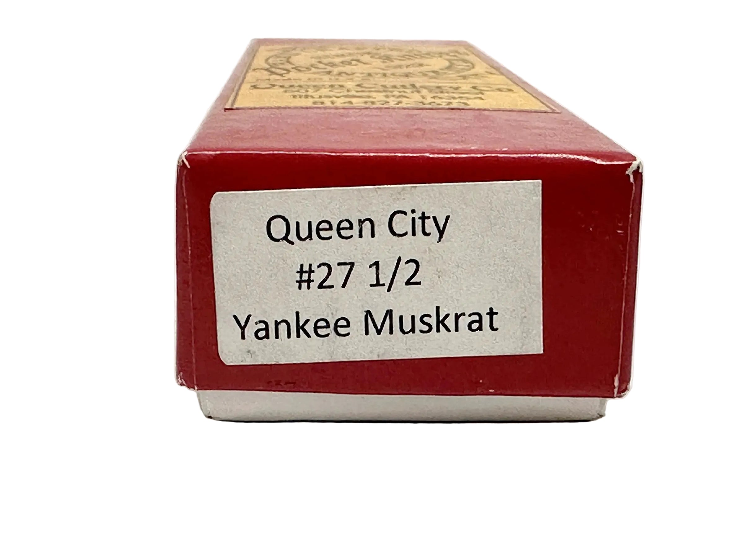 Queen City #27 Green Bone Muskrat Pocket Knife - Hers and His Treasures