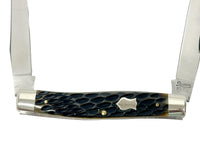 Queen City #27 Green Bone Muskrat Pocket Knife - Hers and His Treasures