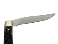 Queen City #27 Green Bone Muskrat Pocket Knife - Hers and His Treasures