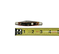 Queen Cutlery #2 Honey Amber Bone Jack Knife - Hers and His Treasures