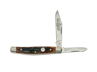 Queen Cutlery #2 Honey Amber Bone Jack Knife - Hers and His Treasures