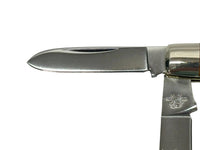 Queen Cutlery #2 Honey Amber Bone Jack Knife - Hers and His Treasures