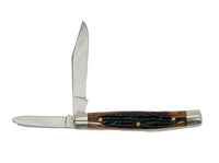 Queen Cutlery #2 Honey Amber Bone Jack Knife - Hers and His Treasures